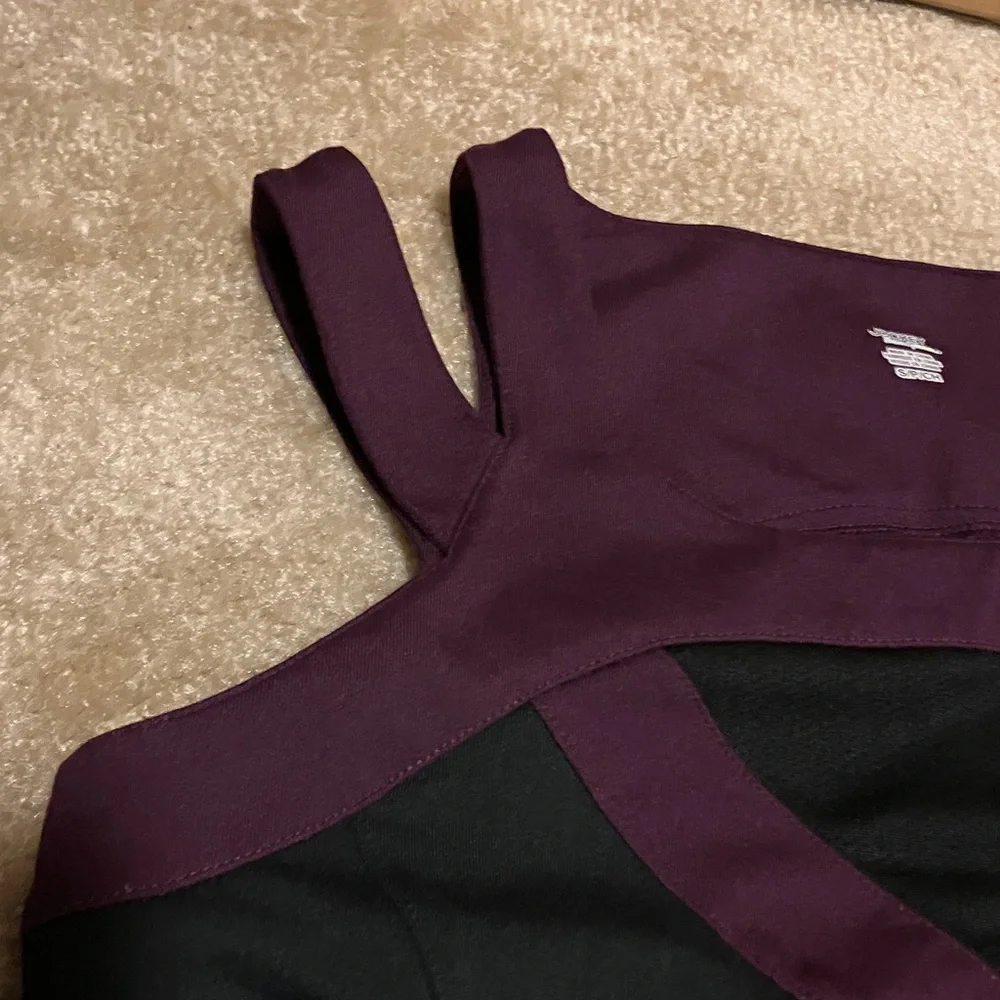 Jockey Black and Purple Colorblock Tank Top - Picture 3 of 11